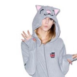 Big Bang Theory Soft Kitty Hooded Unisex Onesie  size XXL